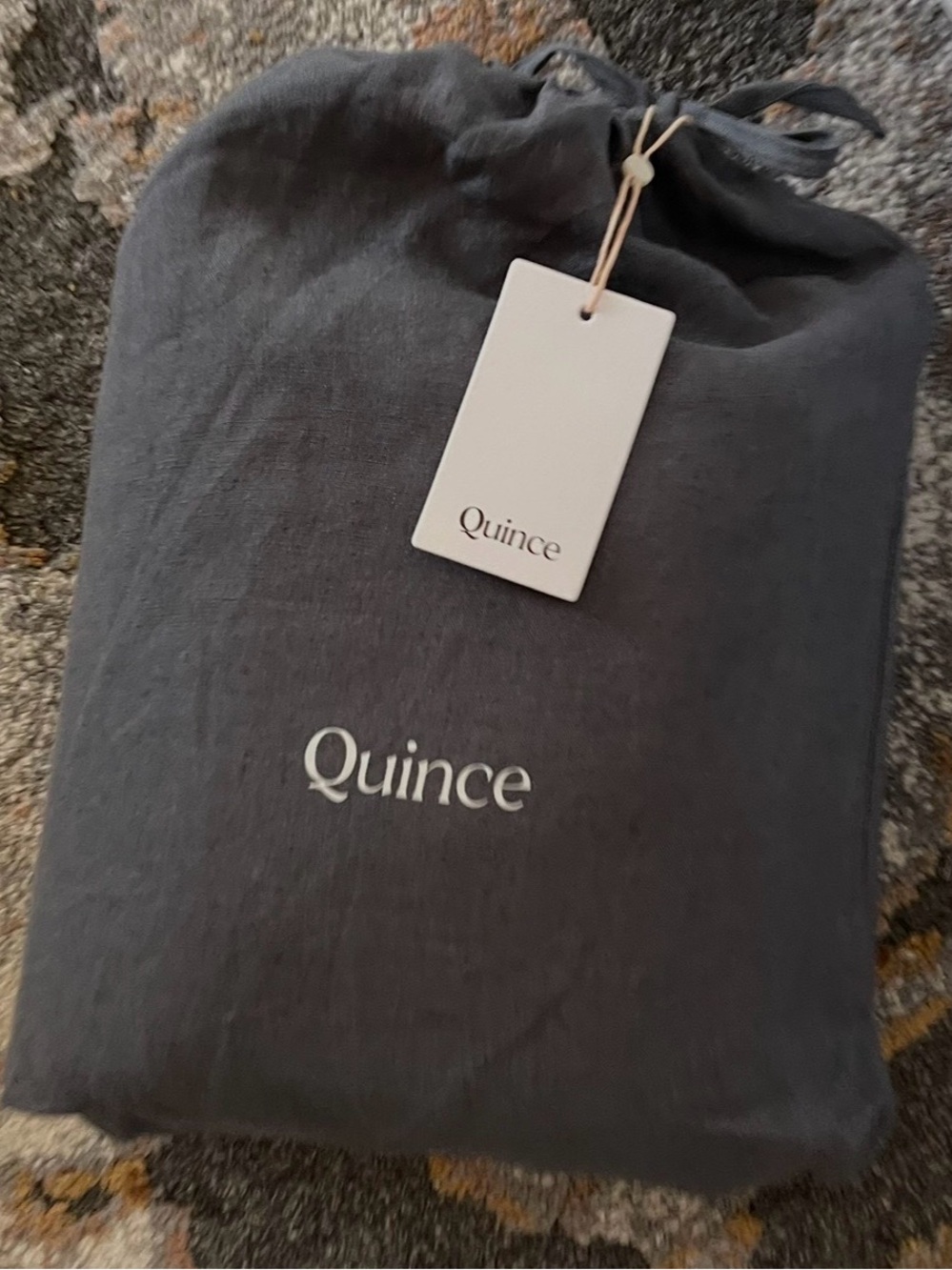 NWT Quince European Linen Duvet Cover, Full/Queen (Nightfall) - Picture 2 of 7